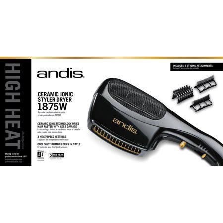 Andis 30120 1875-Watt Tourmaline Ceramic Ionic Styling Hair Dryer