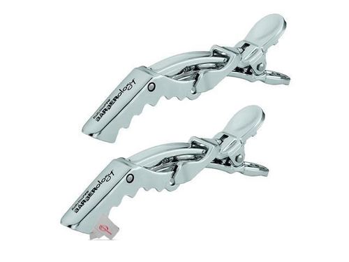 Babylisspro Barberology 2 pc Sectioning Clips Silver
