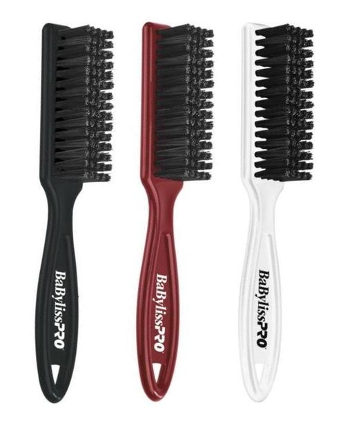 BaBylissPro Fade & Cleaning Brush with Handle (White)