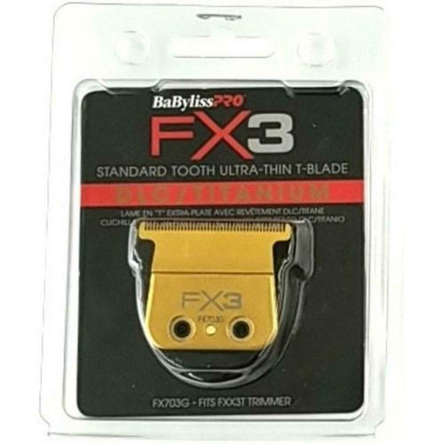 BaBylissPRO® FX3 High-Torque Trimmer Replacement DLC/Titanium Ultra-Thin Standard-Tooth T-Blade