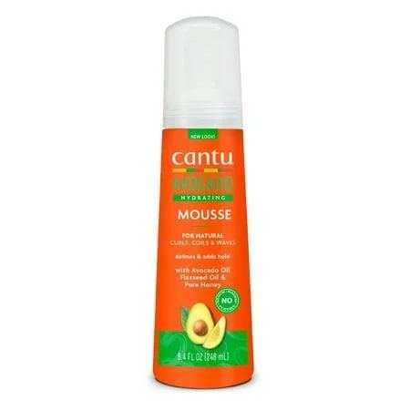 Cantu Avocado Sulfate-Free Hydrating Styling Mousse with Avocado Oil 8.4oz