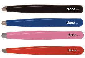 Diane Slant Tip Tweezers 4" (colors may vary)
