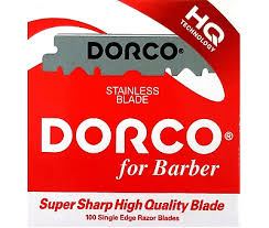 Dorco Stainless Steel Half Blades Red
