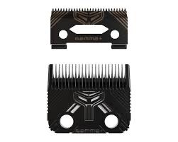 Gamma+ T1000 Echo Fixed Fade Blade and Shallow 2.0 Clipper Blade Set ers with Oil Reservoir, Sharper and Cooler Operation
