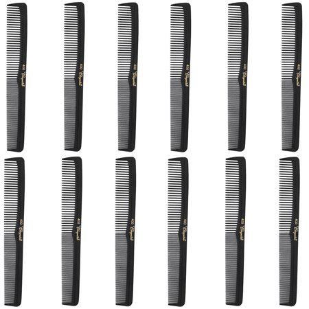 Krest All Purpose Styling Comb Black 12 pc