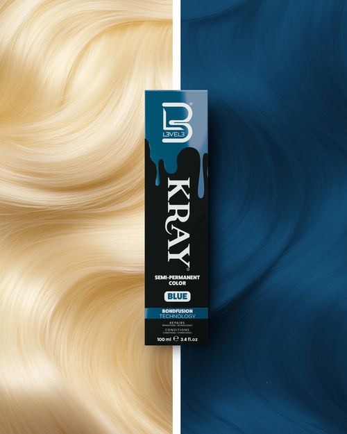 LEVEL3 Kray Blue Semi Permanent Color