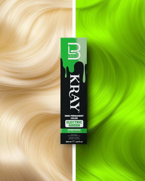 LEVEL3 Kray Electric Green Semi Permanent Color