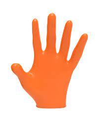 LEVEL3 Nitrile Gloves Orange Medium