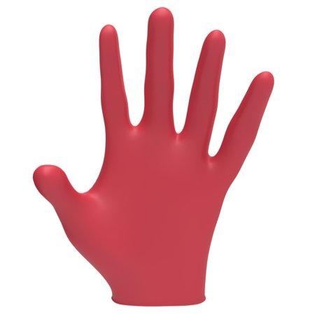 LEVEL3 Nitrile Gloves Red Medium