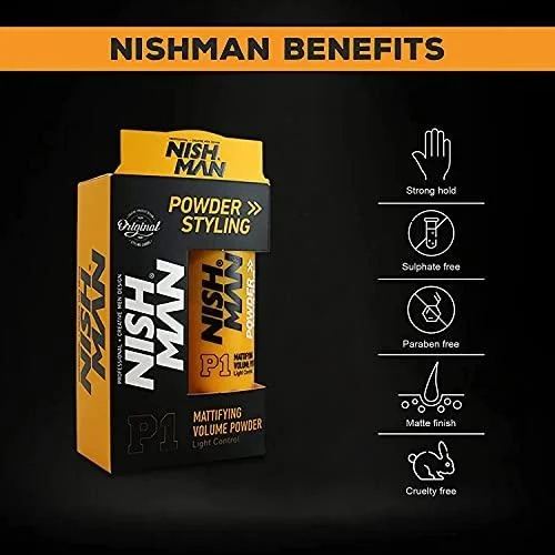 Nishman Barber Talc Powder White