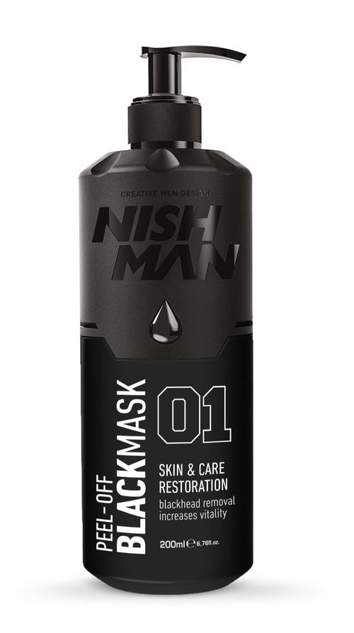 Nishman Peel Off Black Mask 200ml w/Pump