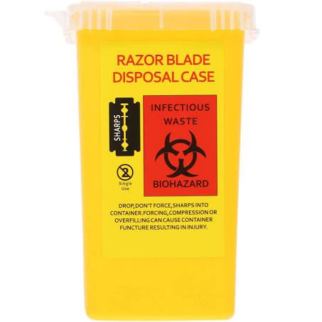 Razor Blade Disposal Case - Yellow
