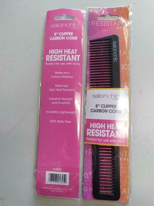 Salonchic 8” Flat Top Clipper Carbon Comb High Heat Resistant