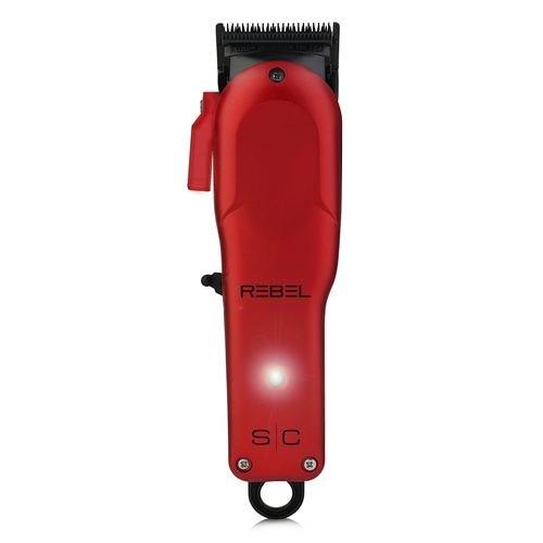 StyleCraft Rebel Professional Cordless Hair Trimmer & Clipper Combo Set Red