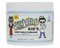 Suavecito Kid's Pomade Calming Chamomile Scent Light Hold 4 oz. - Water Based Flake Free Hair Gel - Dermatologist-Tested, Hypoallergenic Formula
