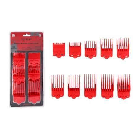 Supreme Trimmer Guide Comb Replacement for Pro Clipper STC5030 Size Guards - Red