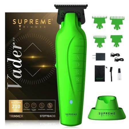 Supreme Vader Trimmer ST3778 | 210 Min Run Time DLC T-Blade Cordless Barber Liner | Limited Edition Acid Green
