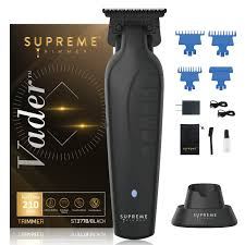 Supreme Vader Trimmer ST3778 | 210 Min Run Time DLC T-Blade Cordless Barber Liner | Limited Edition Black