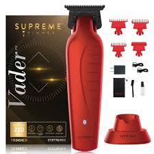 Supreme Vader Trimmer ST3778 | 210 Min Run Time DLC T-Blade Cordless Barber Liner | Limited Edition Red