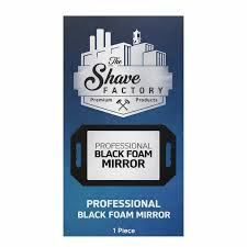 The Shave Factory Professional Black Foam Mirror