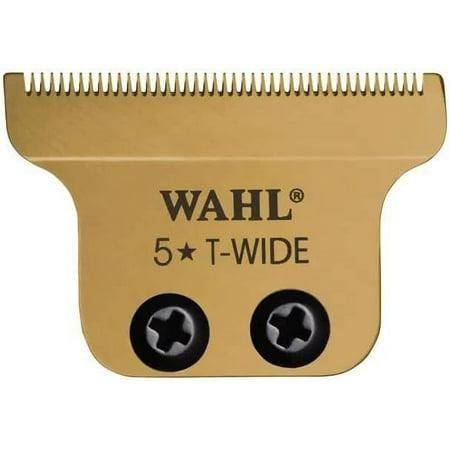 Wahl Professional Gold T-Wide Blade for The 5 Star Series Detailer Li Gold Trimmer for Professional Barbers and Stylists Item – 2215-700