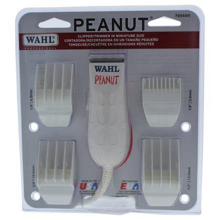 Wahl Professional White Peanut Hair and Beard Clipper Trimmer with a Powerful Rotary Motor